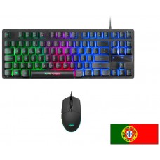 Mars Gaming MCPTKLPT teclado USB Portugués Negro
