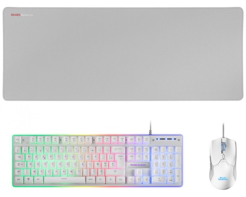 Pack Teclado Mouse Y Alfombrilla Mars Gaming Mcpx