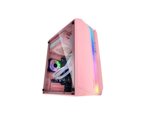 Caja Microatx Gaming Mars Gaming Mc-s1 Rosa Frontal