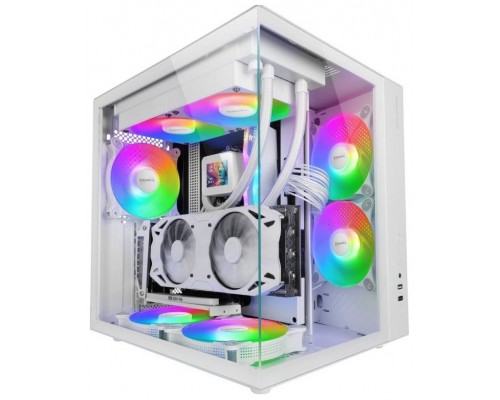 CAJA SEMITORRE ATX MCV-ONE FRGB BLANCO MARS GAMING (Espera 4 dias)