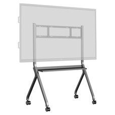 IIYAMA MOBILE CART ON WHEELS, MAX. LOAD 100KG, SUITABLE FOR 55~86", MAX VESA 800X600 COLOR SILVER METALIC (MD-CART02-S1)-MR42 IIYAMA MOBILE CART ON WHEELS, MAX. LOAD 100KG, SUITABLE FOR 55~86", MAX VESA 800X600 COLOR SILVER METALIC (MD-CART02-S1)
