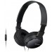 AURIUCULARES SONY MDR-ZX110APB JACK 3.5 PLEGABLE NEGRO·