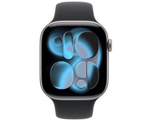 APPLE WATCH SERIES 11 CAJA GRIS ESPACIAL GPS 46mm CORREA NEGRA S/M (Espera 4 dias)