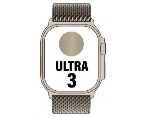 APPLE WATCH ULTRA 3 CAJA TITANIO NATURAL 49mm CORREA LOOP MILANESE NATURAL M (Espera 4 dias)