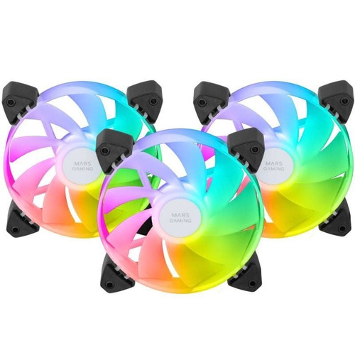 KIT 3xVENTILADOR INTERNO ARGB MARS GAMING MF-3AR KIT-DN3 KIT 3xVENTILADOR INTERNO ARGB MARS GAMING MF-3AR KIT