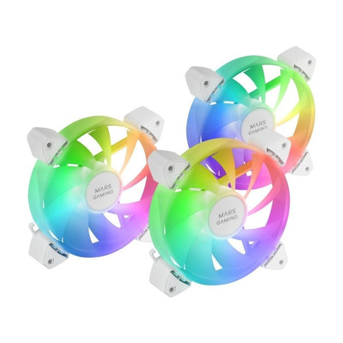 KIT 3xVENTILADOR INTERNO ARGB MARS GAMING MF-3A KIT-DN3 KIT 3xVENTILADOR INTERNO ARGB MARS GAMING MF-3A KIT