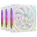 KIT 3 VENTILADORES AUXILIAR MF-LINKFINITY 2R BLANCO MARS GAMING (Espera 4 dias)