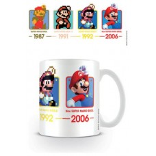 TAZA DESAYUNO SUPER MARIO (DATES) 11OZ/315 ML PYRAMID REDSTRING MG24640