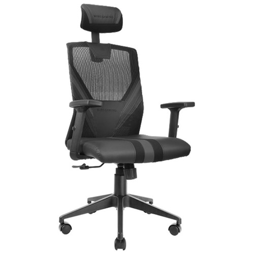 SILLA ERGONOMICA MARS GAMING MGCERGOBBK NEGRO RESPALDO-DN16 SILLA ERGONOMICA MARS GAMING MGCERGOBBK NEGRO RESPALDO
