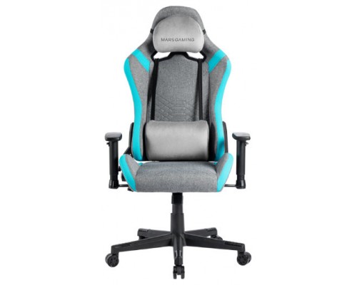 SILLA GAMER MARS GAMING MGCPROFBL GRIS CON DETALLES