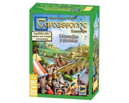 Juego mesa devir carcassonne mercados y