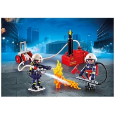 Playmobil ciudad accion -  bomberos con