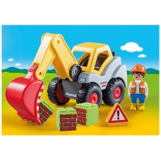 Playmobil 1.2.3 pala excavadora