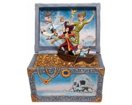 Figura enesco disney peter pan cofre