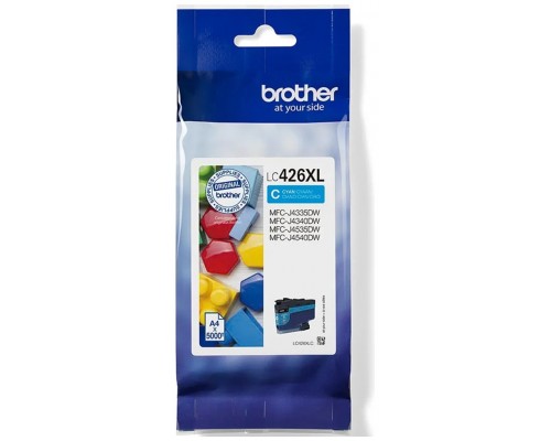 Cartucho tinta brother lc426xlc cian 5000