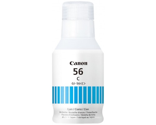 Botella tinta canon gi - 56c cian 135ml