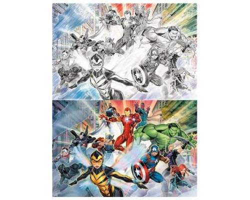 Puzzle rascar prime 3d marvel collage