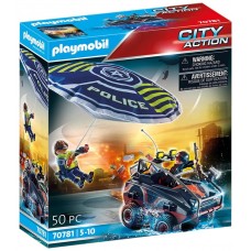 Playmobil policia paracaidas: persecucion del vehiculo