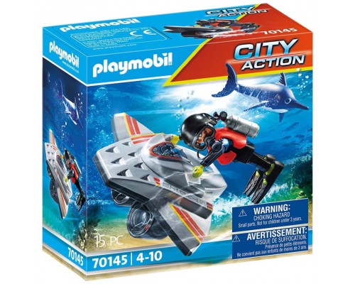 Playmobil maritimo : scooter buceo en