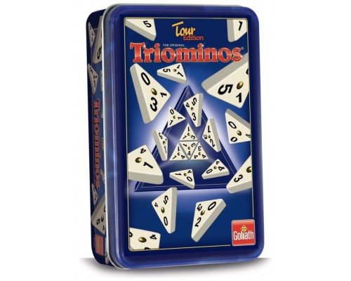 Juego mesa triominos caja metalica pegi