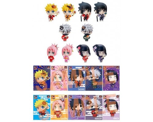 Set figuras con postales megahouse naruto