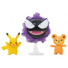 Pack 3 figuras jazwares pokemon batalla