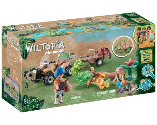 Playmobil wiltopia quad rescate animales
