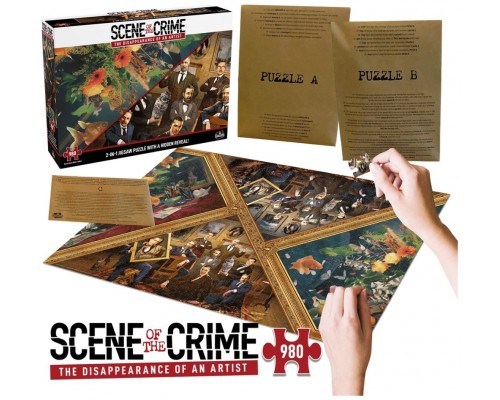 Juego mesa puzzle escena del crimen