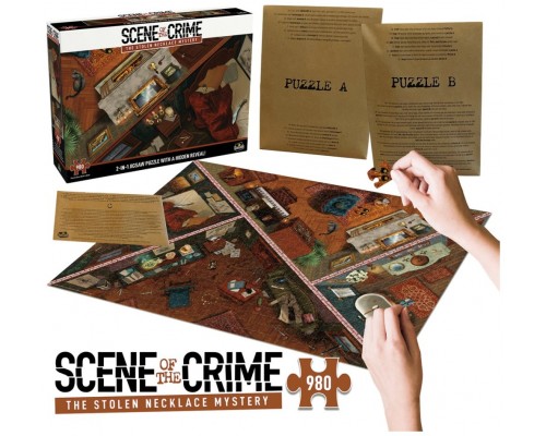 Juego mesa puzzle escena del crimen