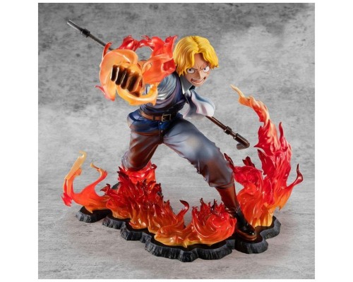 Figura megahouse one piece sabo fire