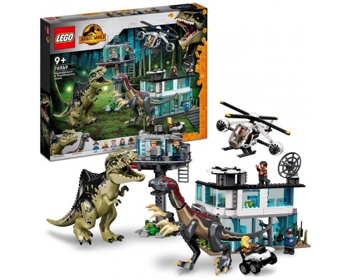 Lego jurassic park ataque del giganotosaurio