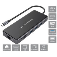 DOCKING USB-C CONCEPTRONIC DONN15G 2xHDMI 1xVGA-9SX DOCKING USB-C CONCEPTRONIC DONN15G 2xHDMI 1xVGA