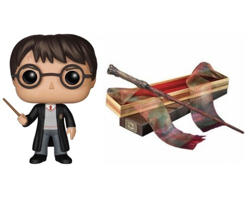 Pack funko + varita harry potter