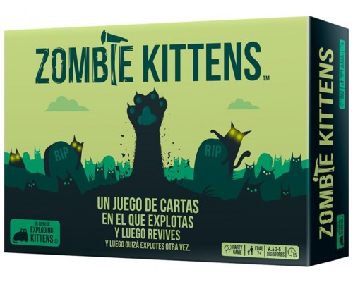 Juego mesa exploding kittens zombie kittens