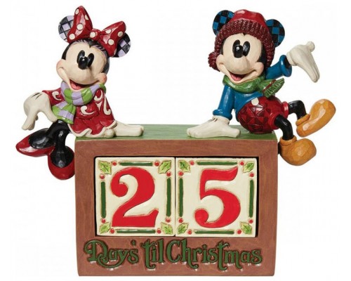 Figura enesco disney mickey & minnie