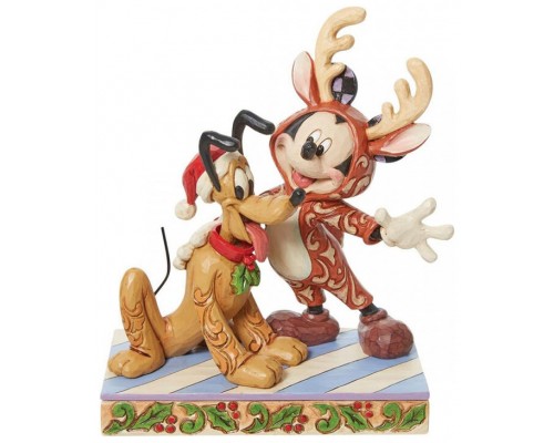 Figura enesco disney mickey & pluto