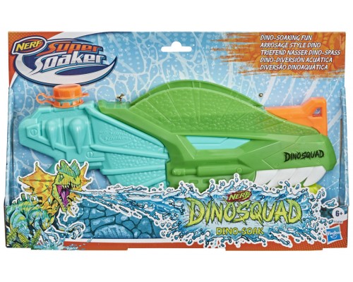 Pistola hasbro nerf super soaker dinosquad