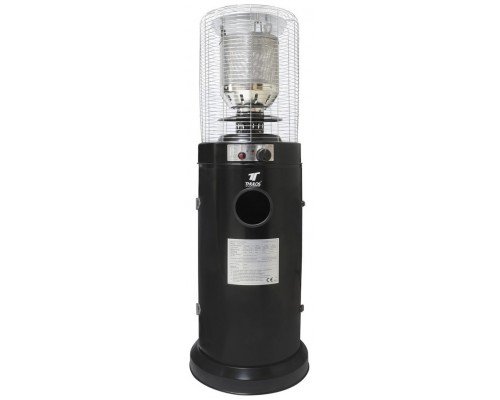 Estufa exterior thulos th - ext12 negra