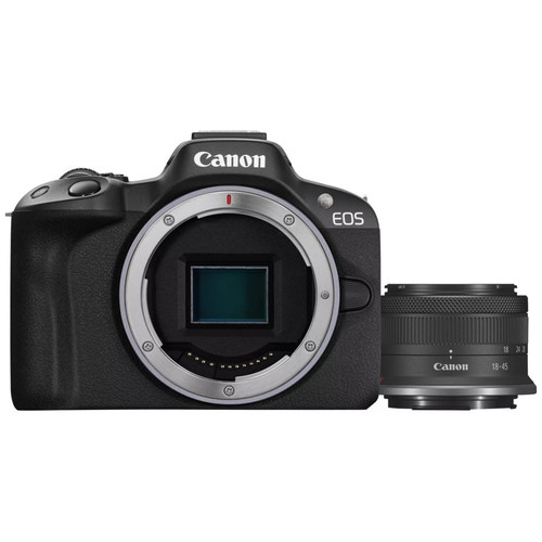 CANON EOS R50 BLACK + OBJETIVO CANON RF-S 18-45MM IS STM / CÁMARA MIRRORLESS-M091 CANON EOS R50 BLACK + OBJETIVO CANON RF-S 18-45MM IS STM / CÁMARA MIRRORLESS