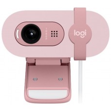 Webcam logitech brio 100 rosado full