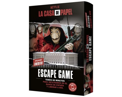 Juego mesa la casa papel: escape