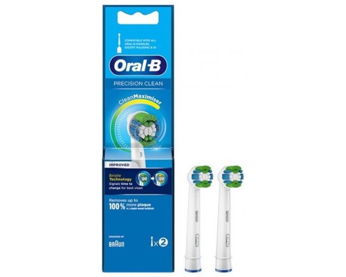 Pack 2 cabezales recambios braun oral - b