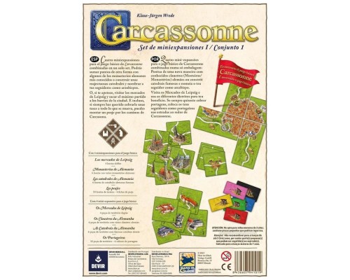 Juego mesa devir carcassonne expansiones reunidas