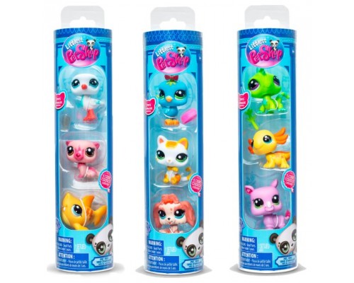 Mascotas little pet shop pack 3