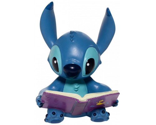 Figura enesco disney stitch con libro