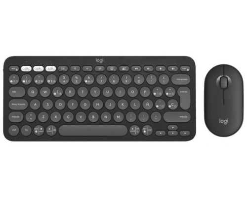 Teclado + mouse logitech pebble 2