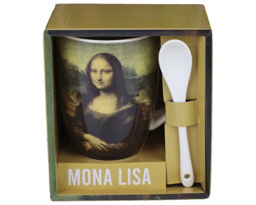 Taza cerámica con cuchara enesco mona