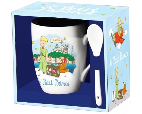 Taza cerámica con cuchara enesco el