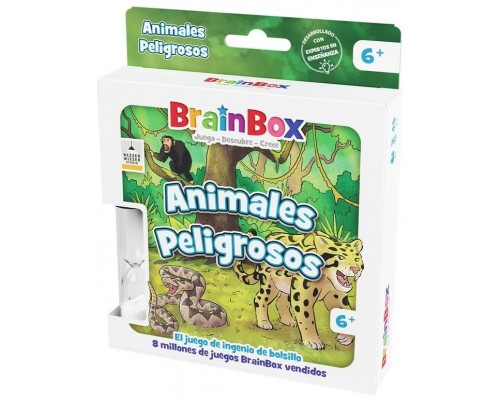 Juego mesa brainbox pocket animales peligrosos