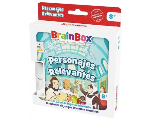 Juego mesa brainbox pocket personajes relevantes